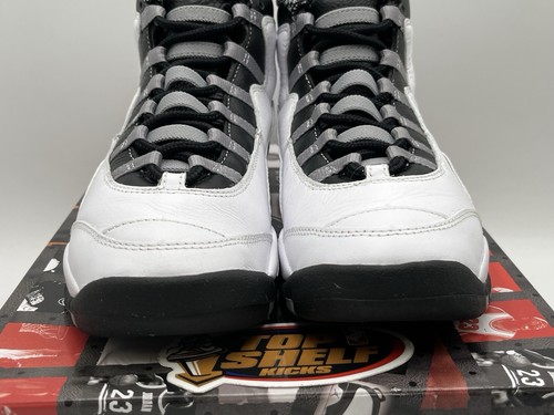 Nike Air Jordan Retro 10 Steel 2025 Size 7 Authentic Basketball OG Used White  - Picture 3 of 11