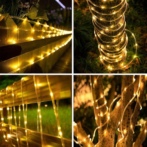 Solar Garden String Fairy Lights Waterproof For Wedding Xmas Tree Outdoor Decor - Picture 2 of 16