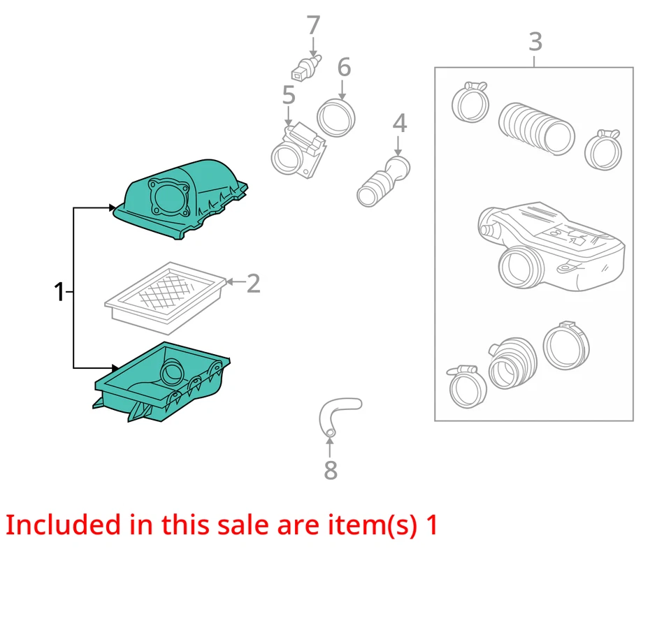 Коробка воздухоочистителя 2004 Ford Crown Victoria 4,6 л б/у от оригинального производителя 102 000 миль - Изображение 3 из 4