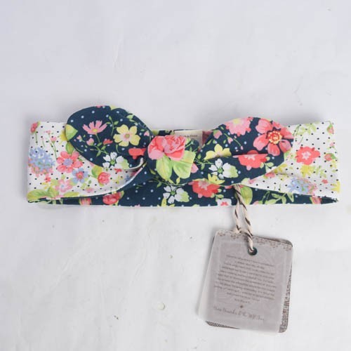 Matilda Jane Girls OS One Size Hello Lovely Green White Vintage Rose Headband - Picture 4 of 4