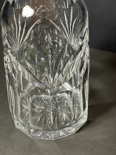 Vintage 1980’s Waterford Cut Crystal Ashling Decanter 13” Tall Barware W Stopper - Picture 11 of 17