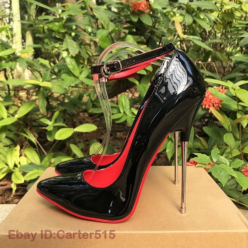 Zapatos de tacón alto de metal de 16 cm Sexy interior Bombas Fiesta Unisex Zapatos Travesti - Imagen 10 de 26