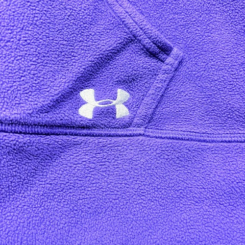 Under Armour Women's Purple 1/4 Quarter Zip Fleece Pullover Sweater Size L - Picture 7 of 13