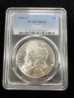 1880 S Morgan Silver Dollar $1 PCGS MS64
