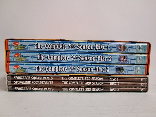 2 DVD-Boxen: Spongebob Squarepants Season 2+3, Stephen Hillenburg, 6 DVDs, eng - Photo 2/2