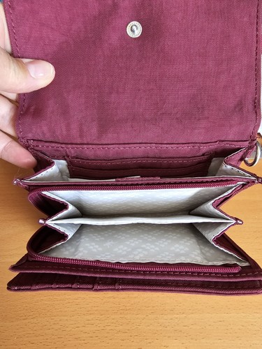 Kipling Pixie Purse In Burgundy - Picture 6 of 8