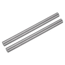 2Pcs Titanium Round Rod, 0.39" Dia(10mm) 8" Length TC4 Titanium Solid Bar