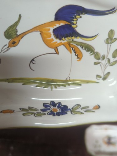 french faience pottery Fait Main Bird Pottery Bowls - Picture 7 of 17