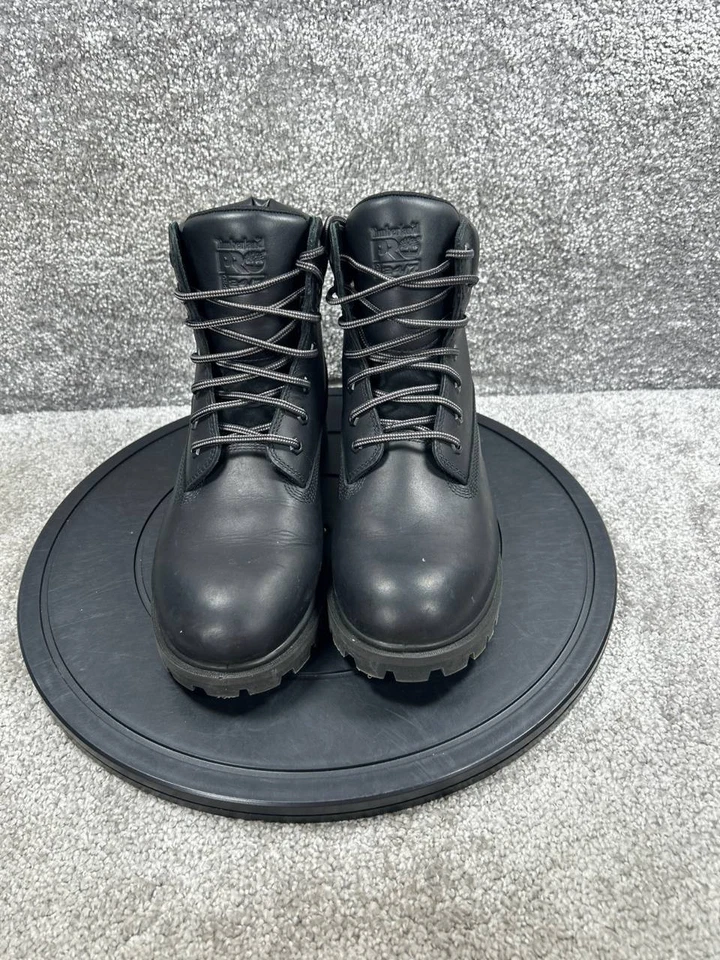 Timberland Pro Boot Mujer Talla 10 Ancho Conexión Directa Punta Suave Trabajo Cuero Negro Foto 2 de 4