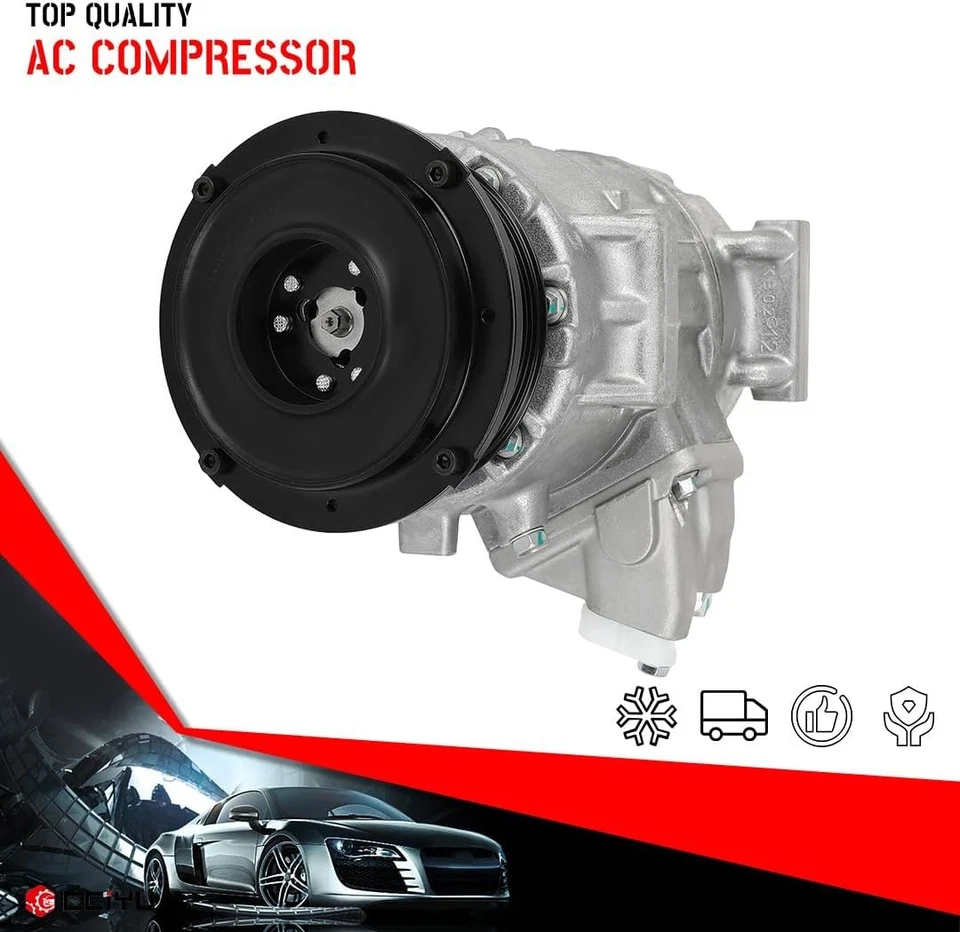 cciyu AC Compressor for Car 2009-2013 Toyota Highlander 2.7L,Air... - Image 2 of 4