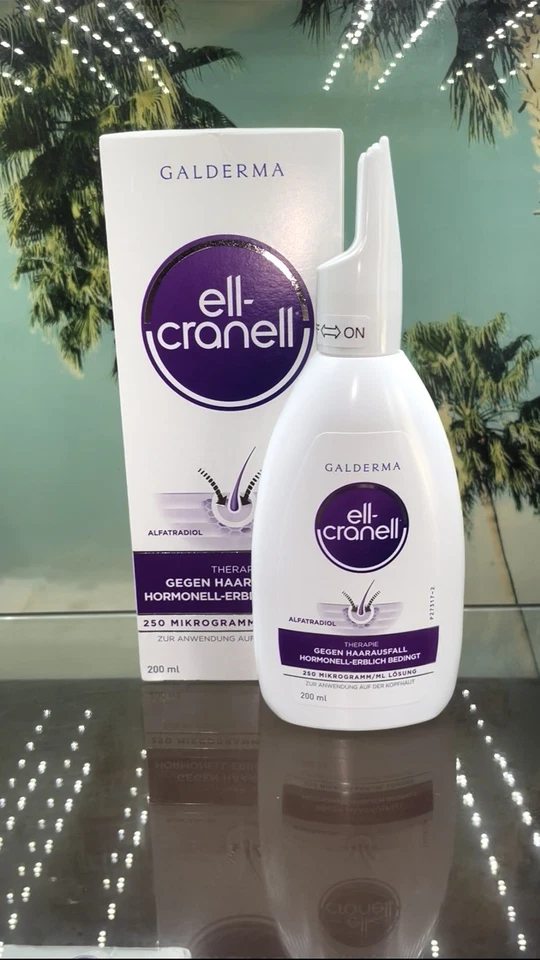 Ell-Cranell -200 ml POR BOTELLA-alfatradiol Suero Crecimiento Cabello Cuidado Anti Pérdida Cabello. Foto 2 de 4