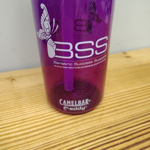 CamelBak Eddy 750ml 25oz Purple Water Bottle Bite Valve Bariatric Success Logo - Picture 7 of 9