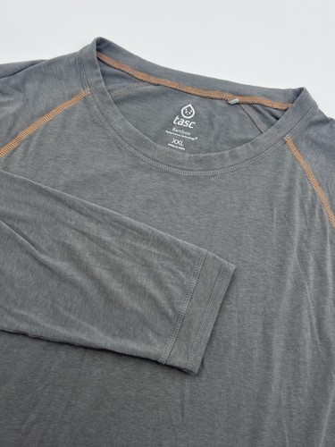 Tasc Performance Langarmshirt Bio Baumwolle Bambus Grau 2XL Stretch - Bild 1 von 11