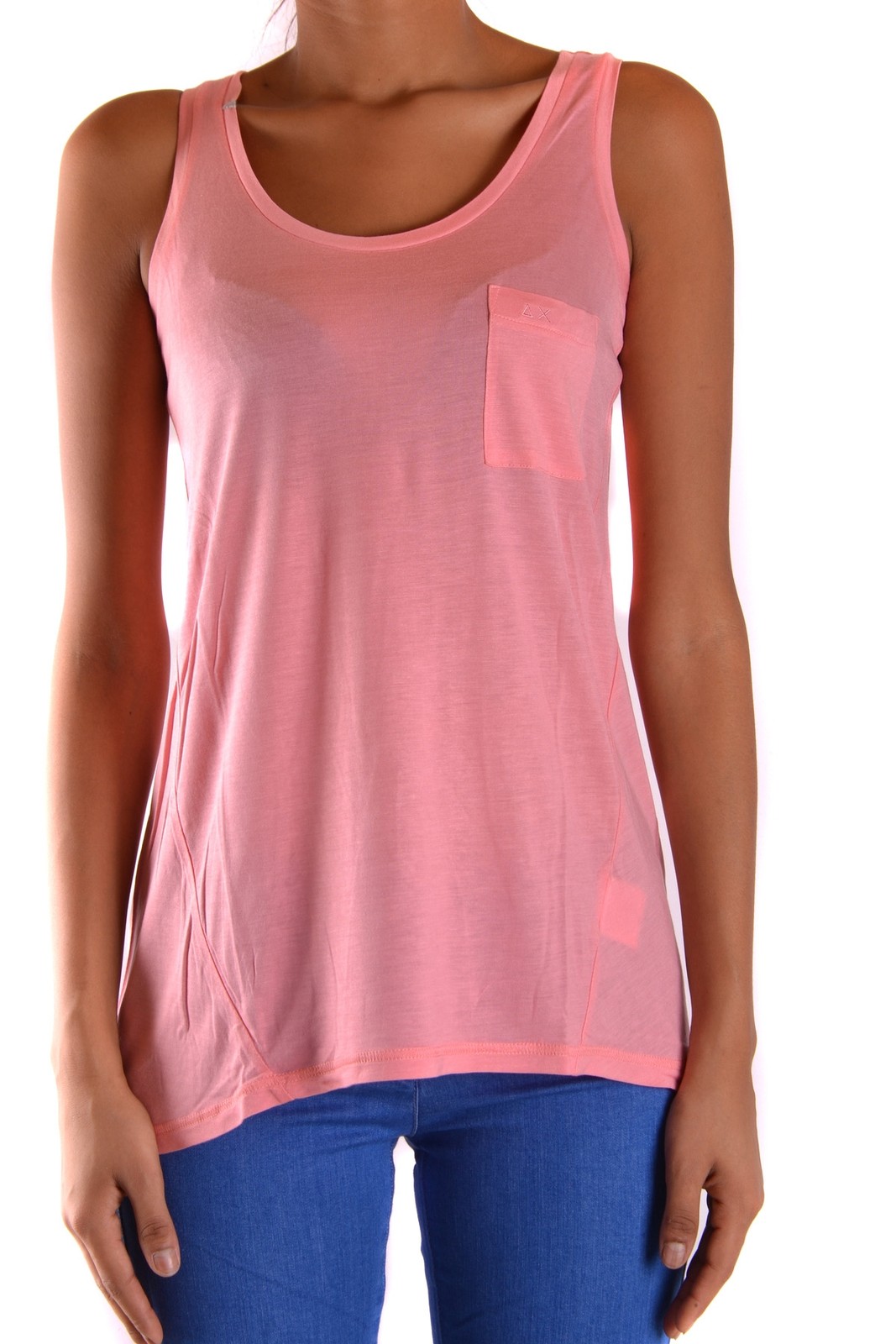 Футболка Senza Maniche Sun68 rosa NN2449