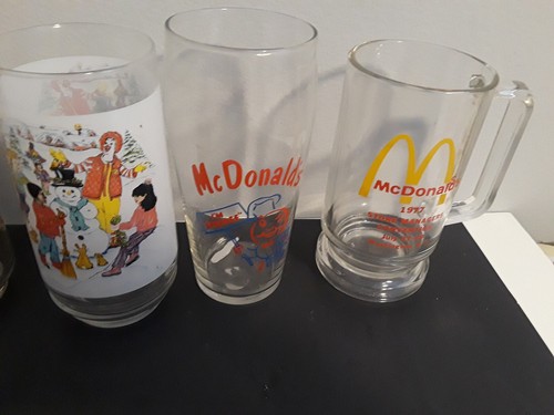 Vintage Older 1970s-1980s Set of 6 McDonalds Character Glasses - Picture 2 of 3