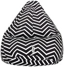 Bean Bag Sofa Chair Cover Organic Canvas Zebra Printed Cover XXXL Without Beans