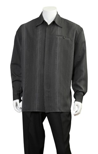 Men's 2 Piece Set Casual Walking Suit with Striped Design 4 Colors All Sizes New - Picture 5 of 9