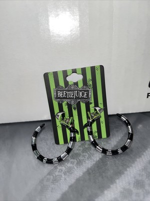 Beetlejuice Hoop Earrings