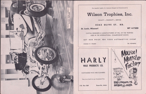 1962 Detroit MI Autorama Show Program Cobo Hall Hot Rod Duel Weirdos Ed Roth - Picture 6 of 13