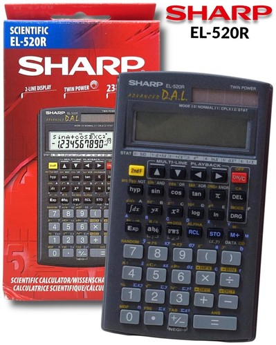 SCIENTIFIC CALCULATOR ELECTRONIC OFFICE SCHOOL EXAMS GCSE WORK OFFICE-SHARP - Picture 1 of 7