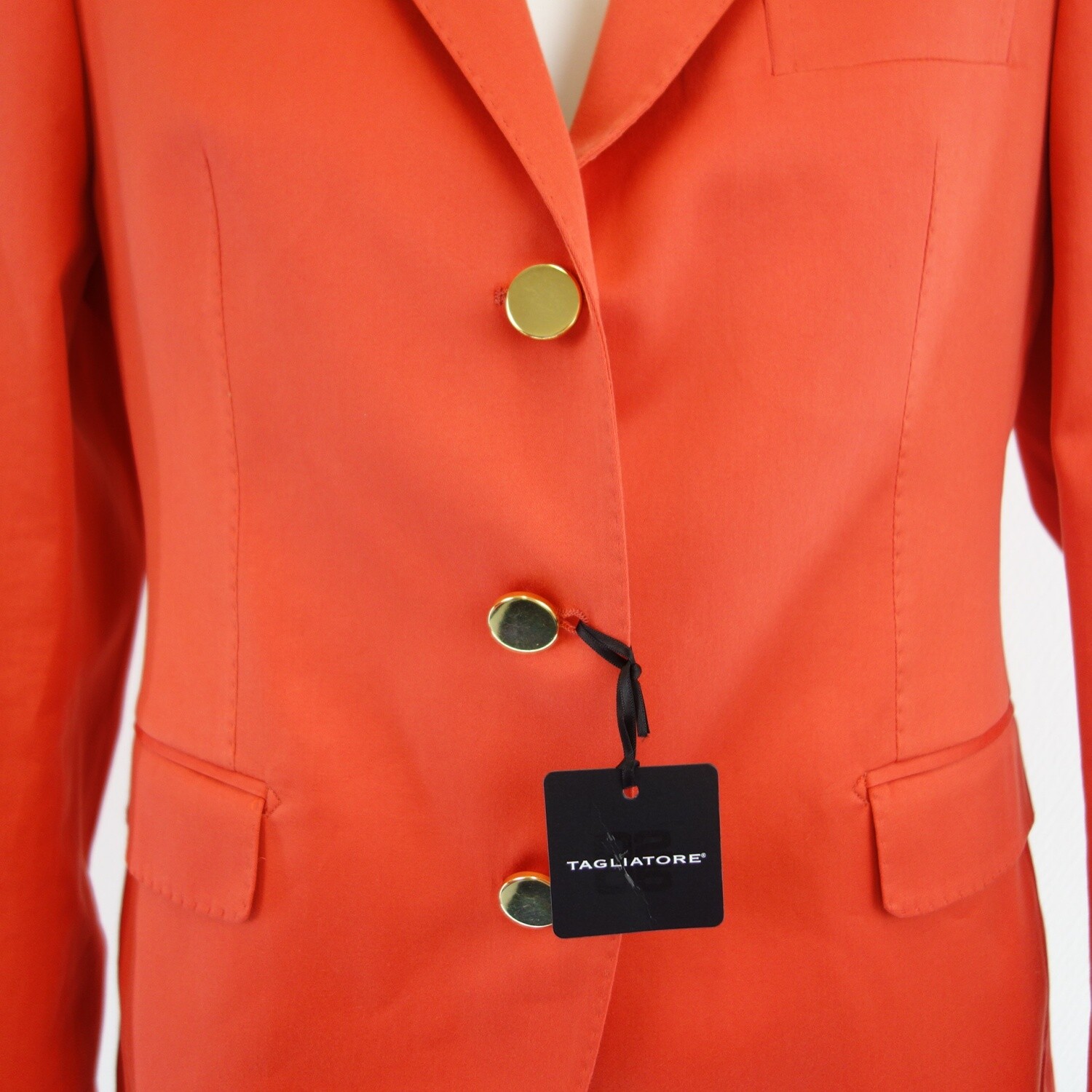TAGLIATORE Damen Blazer Jacke Sakko Jackett Rot Stretch Einreiher Gr DE 40 L Neu