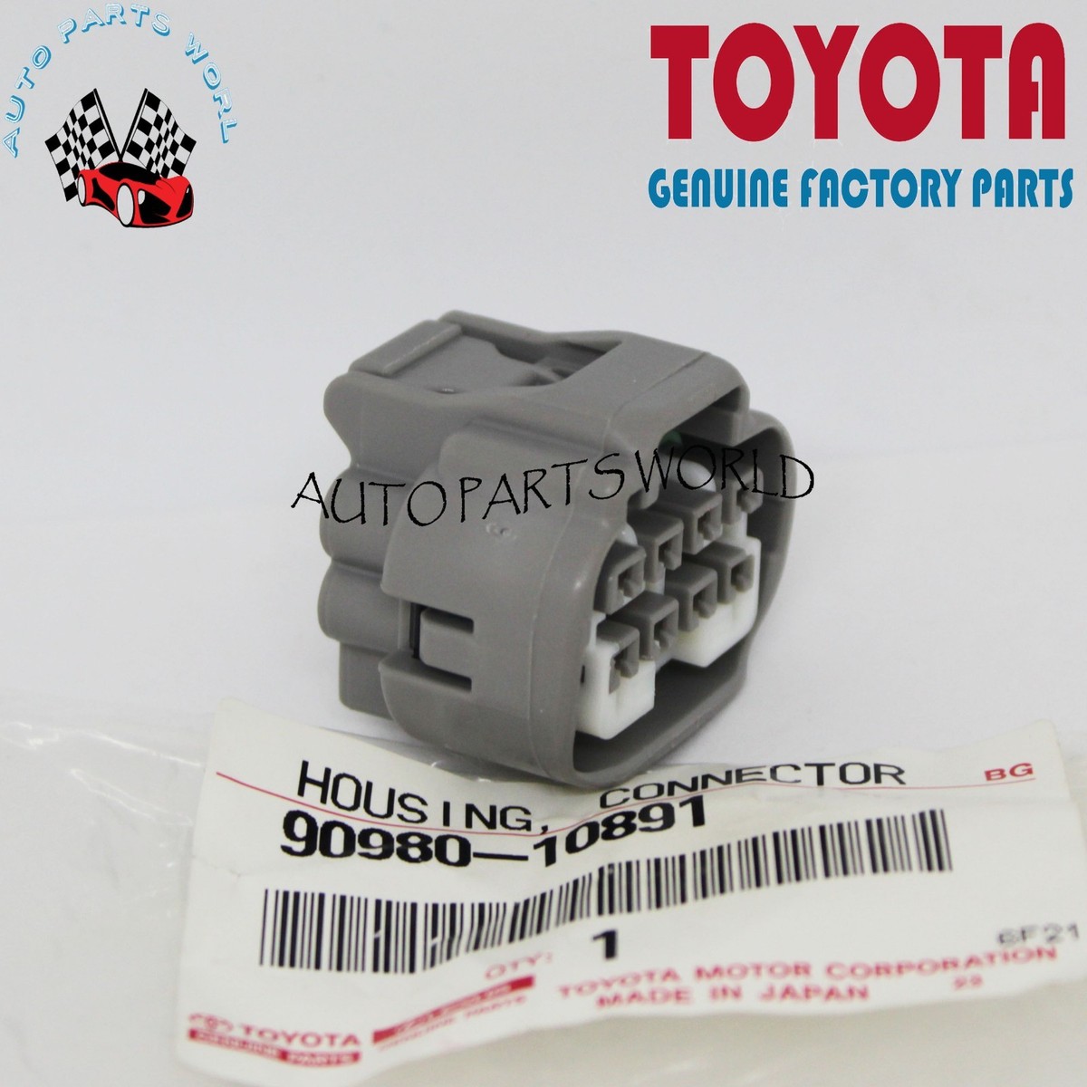NEW GENUINE OEM TOYOTA LEXUS CONNECTOR FEMALE HOUSING 90980