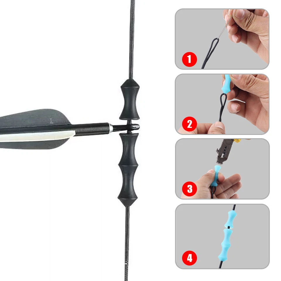 Archery Finger Guard Bowstring Finger Saver Tab For Recurve Bow Silicon Release - Image 4 of 4