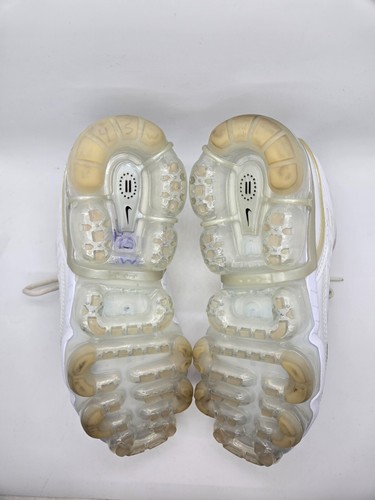 Nike Air Vapormax 360 Shoes Womens 8.5 Triple White Running Athletic Sneakers - Picture 7 of 9