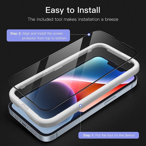 Protector de pantalla de cobertura completa PackJETech para iPhone 14 Plus 6,7 pulgadas - Imagen 6 de 7