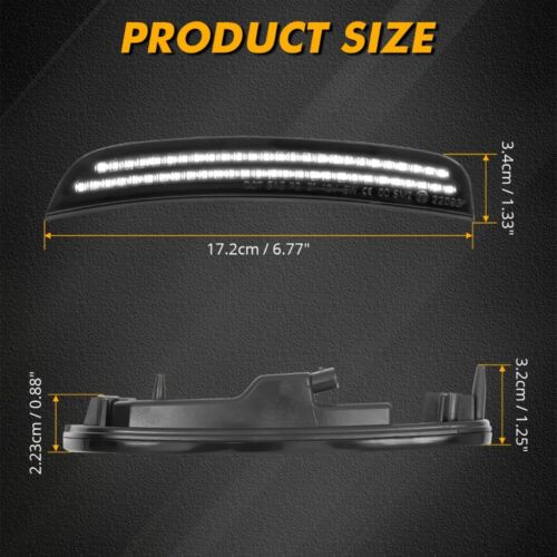 Smoked Sequential LED Side Marker Light Set For 2015-2023 Chrysler 300 300C 300S - Picture 4 of 12