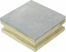 Sona Double Sided Wood & Steel Bench Block 3" x 3"