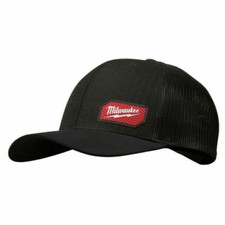 NEW Milwaukee 505B Gridiron Snapback Trucker Hat Black