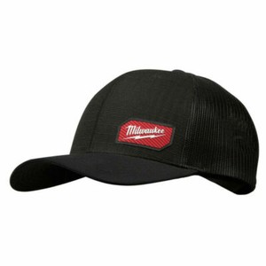 Milwaukee 505B Gridiron Snapback Trucker Hat - Black