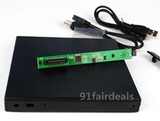 USB External Case Enclosure for 12.7mm PATA/IDE To SATA Laptop DVD Drive Burner