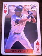 1992 Fred McGriff All Star Playing Card- The US Playing Card Co. - HOF -Padres
