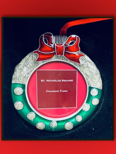 Nikolaus Quadrat 3 Weihnachtsschmuck Bilder Bilderrahmen Kranz Glocke 028055 - Bild 6 von 6