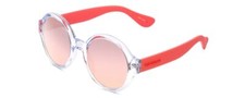 Havaianas FLORIPA/M Round Sunglasses Clear Blue/Rose Gold Layer Pink Mirror 51mm