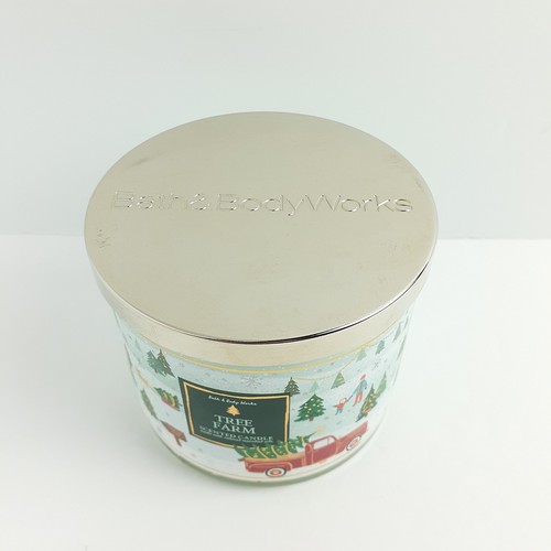 Bath & Body Works Tree Farm Duftkerze 3 Docht brennt 25-45 Std. 14,5 Unzen Kiefer - Bild 5 von 12