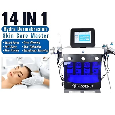 14 in 1 Hydro Water Dermabrasion Facial Cleaning Machine Black Head Removal