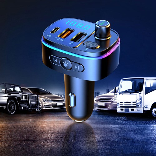 Car Bluetooth Adapter FM Transmitter Receiver Radio MP3 Wireless PD USB Charger - Picture 4 of 15
