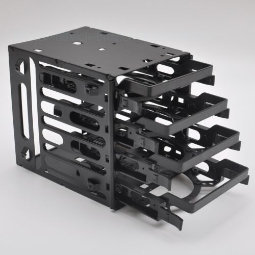 5.25" to 4x 3.5" SATA SAS Hard Drive HDD Cage Rack Tray Caddy CD-ROM Bay Slot - Picture 3 of 19
