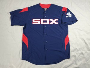 red white and blue white sox jersey