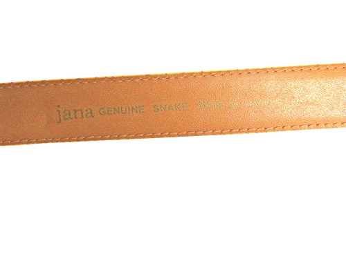 JANA Women’s Belt M Medium Genuine Snakeskin Reptile Leather Exotic Vintage Look - 第 4/4 張圖片