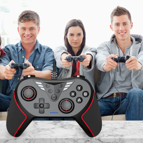 USB Wired Game Controller Gamepad Joystick for Switch Console PC (Black) - Picture 4 of 11