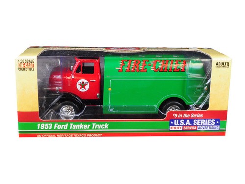 NEW 2018 TEXACO 1953 FORD FIRE CHIEF TANKER TRUCK #9 U.S.A. SERIES, SOLD OUT - Picture 8 of 8