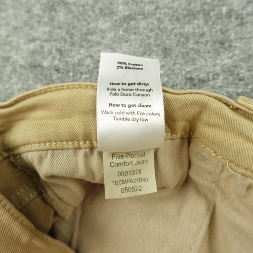 Tecovas Jeans Mens 42X32 Khaki 5 Pocket Comfort Straight Country Western Ranch - Picture 7 of 12