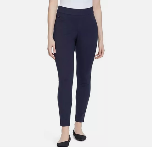 Nine West Ladies Heidi Pull On Stretch Skinny Pant - Size S - Navy Blue - Picture 1 of 4
