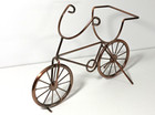 Bicycle Wine Bottle Holder Copper Color TAG EUC 