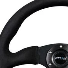 NRG RST-023MB-SA for Reinforced Steering Wheel 350mm/2.5in. Deep Blk Alcantara C