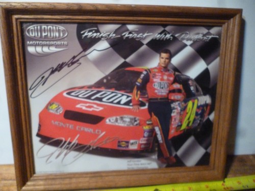 2005 JEFF GORDON 4 mal NASCAR LEGEND SIGNED AUTOGRAMM Foto - Bild 2 von 7